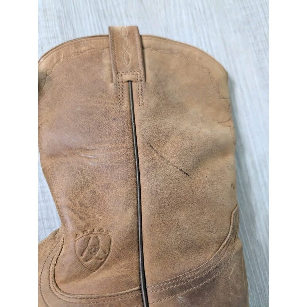 Ariat Brown Suede Western Cowboy Boots - Picture 14 of 15